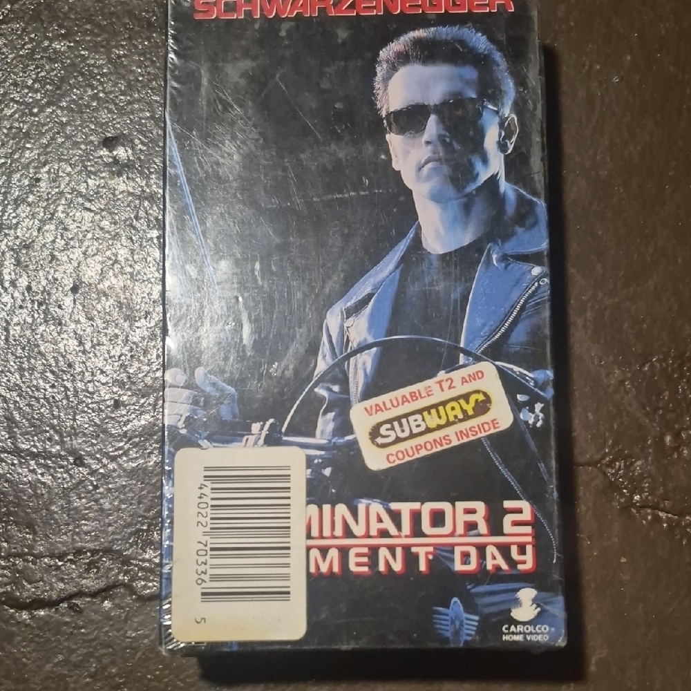 Terminator 2 Judgment Day VHS - Schwarzenegger - Blue Cover